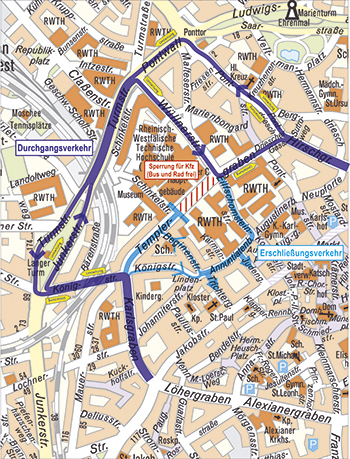 Stadt Aachen - Umleitung