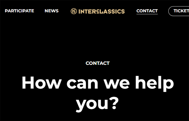 Interclassics Help